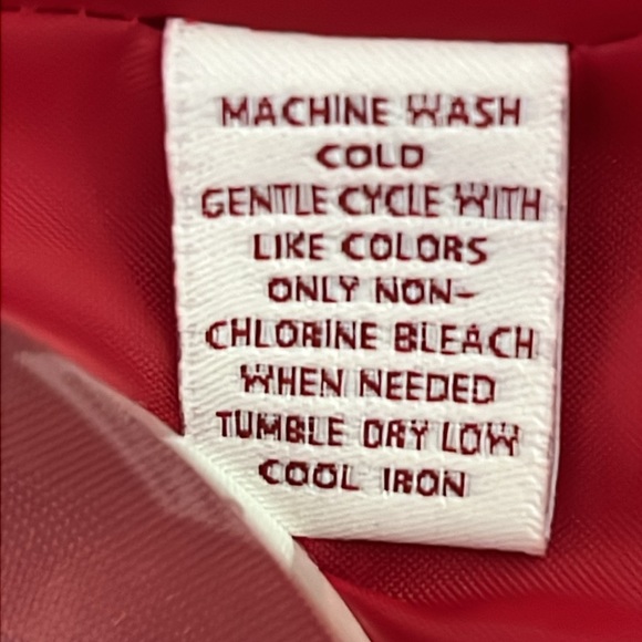 JM Collection Red Button Down Jacket Size 16. - Picture 11 of 13
